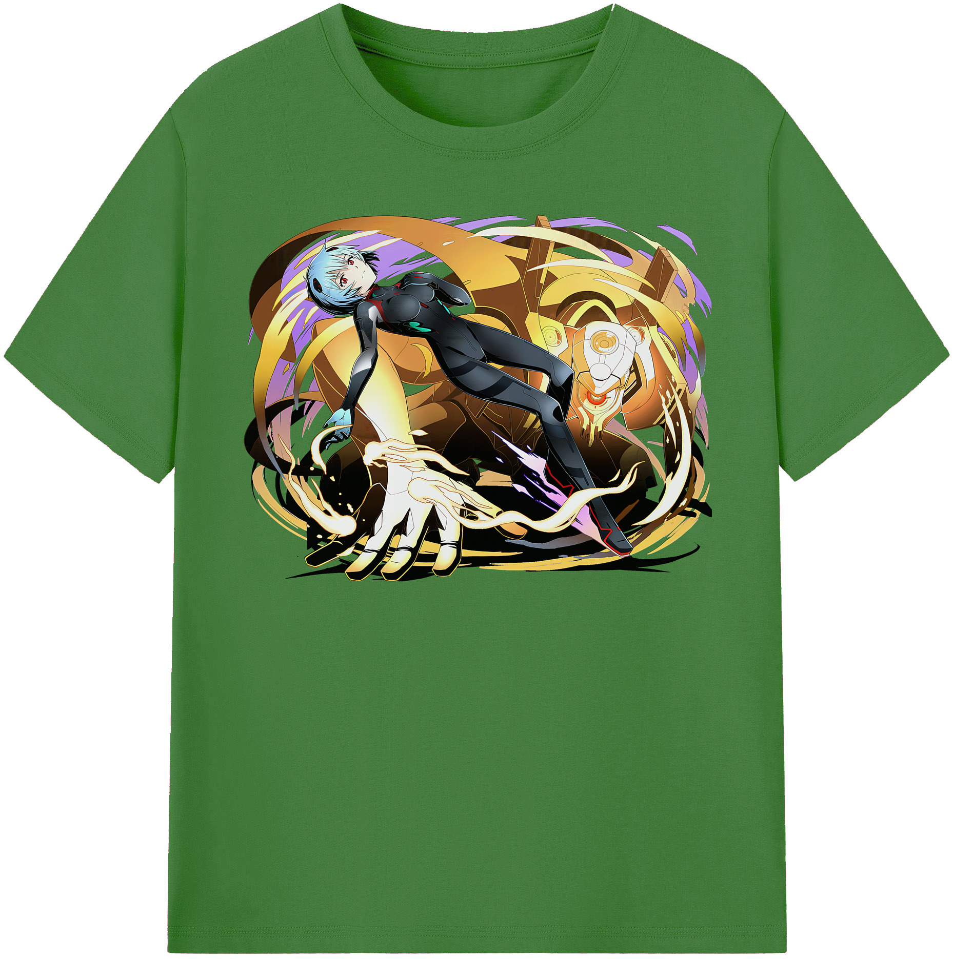 （画像用） EVA 新世紀エヴァンゲリオン レディースカジュアルプリントTシャツ（綿100％）